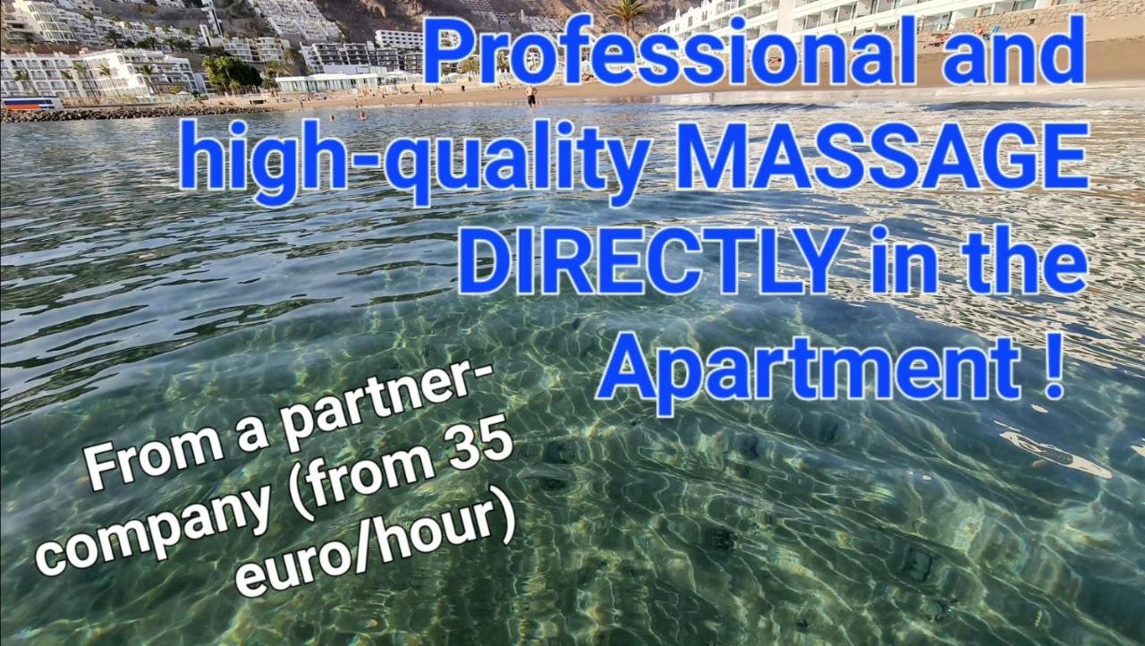 Appartement Deluxe Seaview-Sunsets !Transfe-R Inc! Pool,2Aircond,2Tv65",600Mb Dishwasher,,2 Beaches,Anfi-View à Patalavaca Extérieur photo